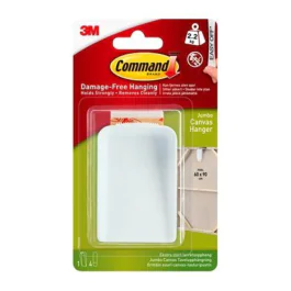 3M Command™ Jumbo lerretshenger med striper, hvit, SDC-1009
