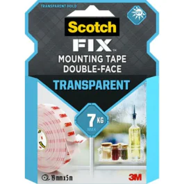 3M Scotch-Fix Tape – Usynlig, Sterk Holdbarhet (3M7100261814, 12 Eske)
