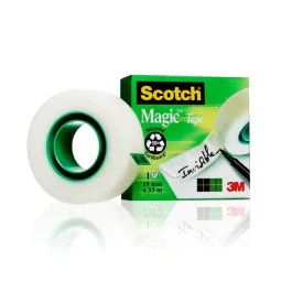 3M Scotch Magic Tape – Usynlig, Skrivevennlig (3M8101933, 12 Eske)