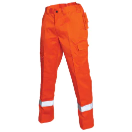 Bulldog Flammehemmende Refleksbukse - Oransje, Størrelser 46-64, SBD-5021