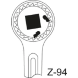 Gedore Blue Line, 2093 Z, skrallehåndtak, 1/4 tomme, 1 stk., SGD-6170670