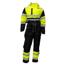 Bulldog SKJOLD Kjeledress – Vanntett og Høy Slitestyrke (Gul/svart, Størrelser S-5XL), SBD-9115