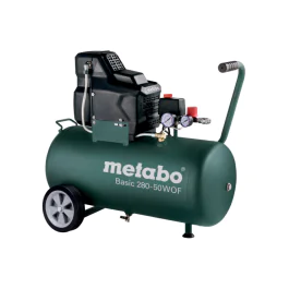 Metabo Basic 280-50 W OF – Kraftig, oljefri kompressor ( 601529000, 1 Boks )