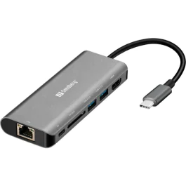 Sandberg USB-C Dockingstasjoner Samling, 1 Stykk, SEN-573