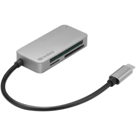 Sandberg multikortleser (USB 3.0 & USB-C), 1 Stykk, SEN-641