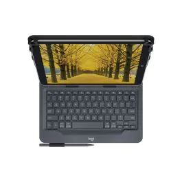 Logitech Universal Folio med integrert tastatur for 9-10 tommers nettbrett, flerspråklig, 1 Stykk, SEN-909