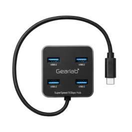 eSTUFF 4-porters USB 3.2 Hub (Gearlab-boks), 1 Stykk, SEN-001