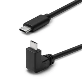 MicroConnect USB-C 3.2 Gen2 Kabel, Svart, 1-3m med Vinklet Kontakt, 1 Stykk, SEN-451