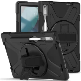 eSTUFF AUSTIN Defender Case for Lenovo-nettbrett (M8, M10, P11-serien) - Svart, 1 Stykk, SEN-067