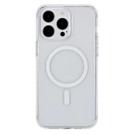 eSTUFF BERLIN Magnetisk Hybriddeksel for iPhone 12-15 Serie - Gjennomsiktig, 1 Stykk, SEN-033