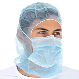 Hygostar Astro-hetter med 2-lags ansiktsmaske | PP, 10 x 100 Stykk, SFM-0013P