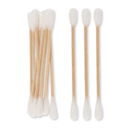 Hygostar bomullspinne | tre/bomull, hvit-brun, 500 x 100 Stykk, SFM-556120