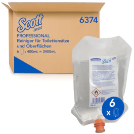 Kimberly Clark Scott toalettsete og overflaterens 6374, gjennomsiktig, 6 x 1 Stykk, SFM-TK6374