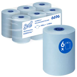 Kimberly Clark Scott Essential Slimroll håndklær 6695, 1-lags, rull, FSC-Mix, 1 x 6 Stykk, SFM-0302P