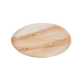Green Box Runde pizzatallerkener med palmevarer, beige, 100 stk, SGB-DTW055, size 250 mm