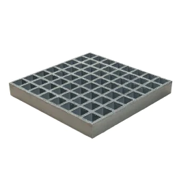Standard fiberglass grating with concave surface, grey color. Includes fastening assembly package and accessories. (Nuts, bolts, etc.)