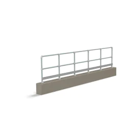 Kick plate, 100 x 3,2 mm, L=6 m, IsoFR, grey RAL 7001