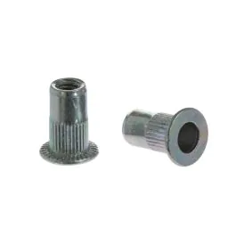 Arvid Nilsson Naglemutter FTT stål sylindrisk med flatt hode og riller SAN-496