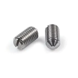 Arvid Nilsson Stoppskrue med spor og spiss ende ubehandlet SAN-241