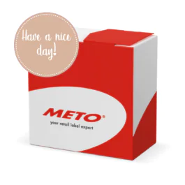 Meto Sealing Labels – Sikker Forsegling, Merkevarebygging ( 30011968, Naturlig brun, 4 Dispenser, 80 mm )