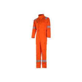 Bulldog Kjeledress – Flammehemmende, Høy Slitestyrke, Oransje, Størrelser 42-68, SBD-5208-BPW