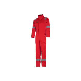 Bulldog Kjeledress – Flammehemmende, Høy Slitestyrke og Komfortabel (Rød, Størrelser 42-68), SBD-5308