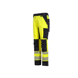 Bulldog Pyrox+ Multinorm Bukse – Høy Slitestyrke (Gul/svart, Størrelser 46-68), SBD-5730
