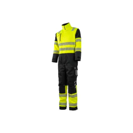 Bulldog Kjeledress – Høy Synlighet, Komfortabel (Gul/svart, Størrelser 46-68), SBD-5751