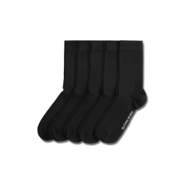 Bjorn Borg Essential 5-p Socks – Komfortabel Passform(1000131, Svart, Herre, 5 par sokker, størrelse-41-45)