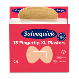 Cederroth XL Fingertuppplaster Tekstil - Refill, 15 x 6 Stk