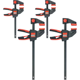 Bessey Enhånds klemmesett (EZM-EZL-SET, 4 Stykk)