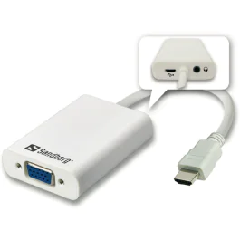 Sandberg HDMI til VGA-konverter med lyd, SDC-1127