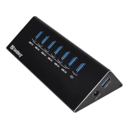 Sandberg USB 3.0 Hub 6+1 porter, 1 Stykk, SEN-133-82