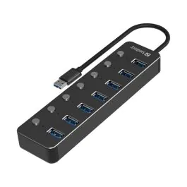 Sandberg USB 3.0 Hub 7 Porter, 1 Stykk, SEN-134-33