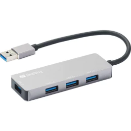 Sandberg USB-A Hub 1xUSB3.0+3x2.0 SAVER, 1 Stykk, SEN-333-67