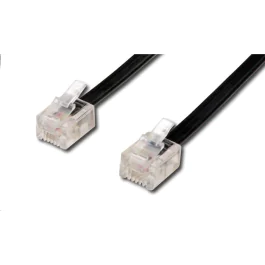 MicroConnect 6P4C/RJ11, svart, 3m, 1 Stykk, SEN-93068