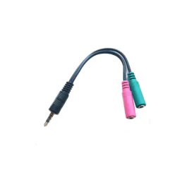 MicroConnect lydhodetelefonadapterkabel, 0,25m, 1 Stykk, SEN-AUDALS015