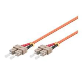 MicroConnect optisk fiberkabel, SC-SC, multimodus, dupleks, OM2 (oransje), 100m, 1 Stykk, SEN-FIB2220100-2