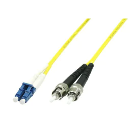 MicroConnect optisk fiberkabel, LC-ST, singlemode, duplex, OS2 (gul), 10m, 1 Stykk, SEN-FIB411010