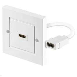 MicroConnect HDMI vegguttak, hvit, 1 Stykk, SEN-HDMWALL1