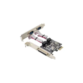 MicroConnect PCIe 1-Port Parallell 2-Port Seriell kort, 1 Stykk, SEN-MC-PCIE-MCS1P2S