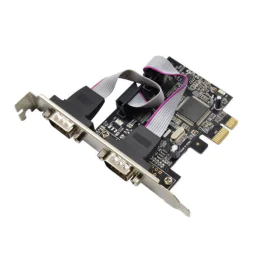 MicroConnect PCI Express ASIX AX99100 2S DB9 Seriell RS232-port, 1 Stykk, SEN-MC-PCIE-MCS2S
