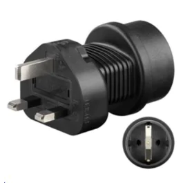 MicroConnect Power Travel Adapter - Schuko til UK, 1 Stykk, SEN-PETRAVEL1