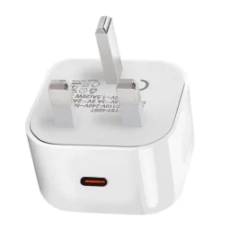 eSTUFF Hjemmelader USB-C PD 3A 20W, UK-plugg - Hvit, 1 Stykk, SEN-W128242986