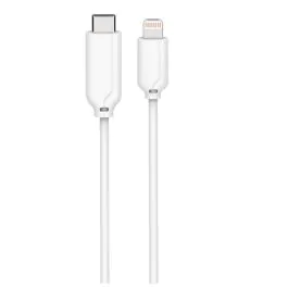 MicroConnect USB-C til Lightning-kabel MFI, 1-2m, Hvit, 1 Stykk, SEN-461