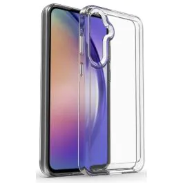 eSTUFF LONDON TPU-deksler for Samsung Galaxy, iPhone, Google Pixel og Motorola-enheter - Gjennomsiktig og svart, 1 Stykk, SEN-046