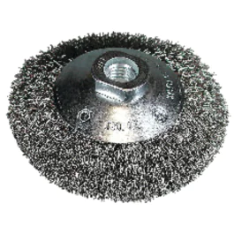 Hikoki Kjeglebørste Stål Ø100X0,3MM M14 – Effektiv Rengjøring, Vinklet Tråd(751318, 1 Stykk)