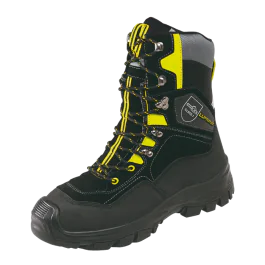 Lupriflex Sportiv Jeger Vinter Svart/Gul Vanntett Motorsagstøvler, 1 Par, SLF-3-650
