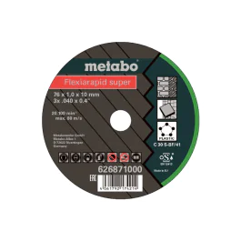 Metabo Flexiarapid Super – Supertynne Skjæreskiver ( 626871000, 1 Boks )