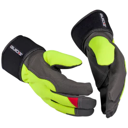 Guide Varmforet Hanske – Vannavstøtende, Høy Slitestyrke (Grønn/Svart, 6 Par, Størrelse 8–12), SSK-414